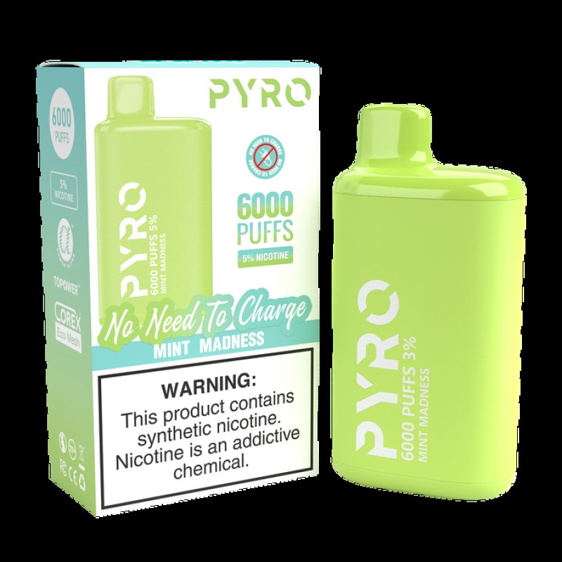 Pyro 6000 Puff Disposable