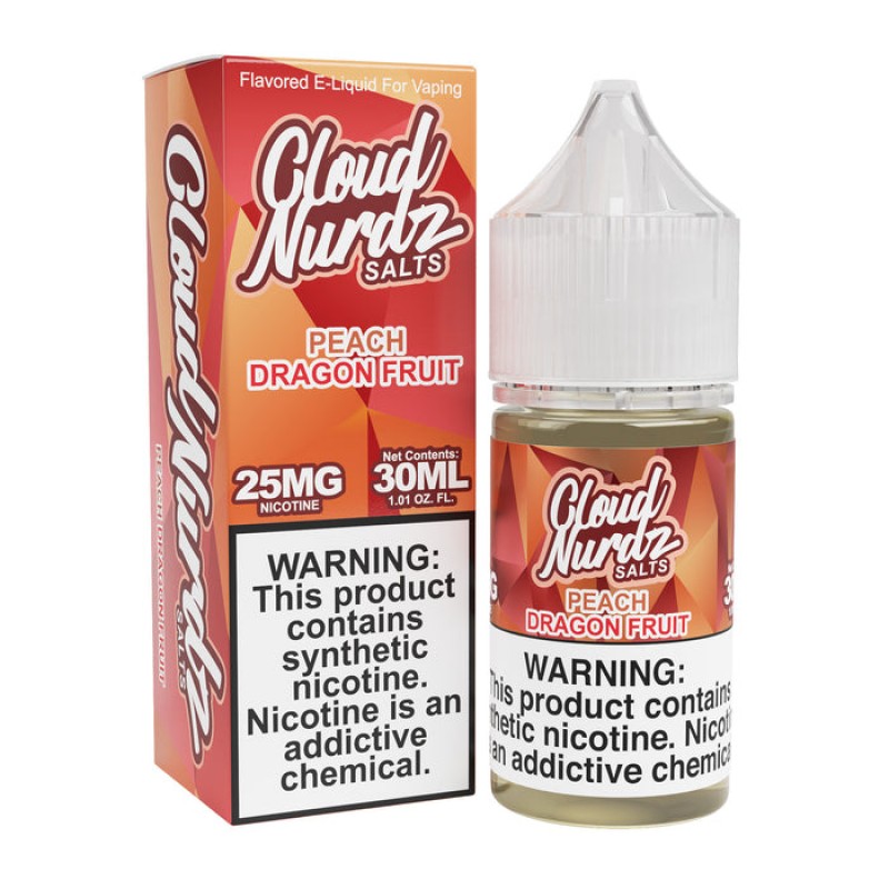 Cloud Nurdz Salts Peach Dragonfruit eJuice