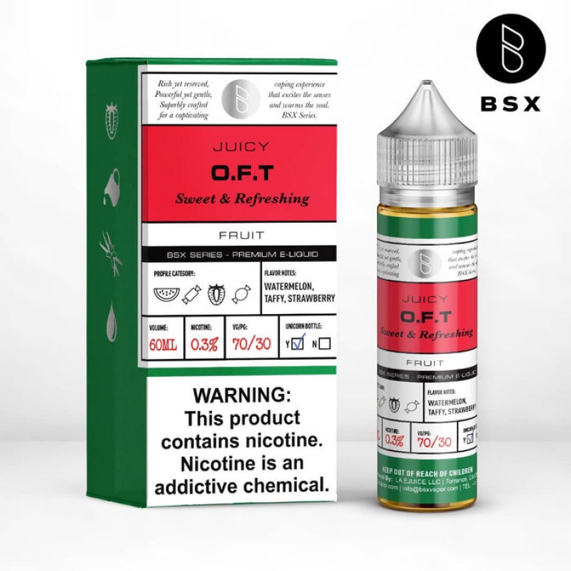 Glas BSX OFT eJuice Glas BSX OFT eJuice