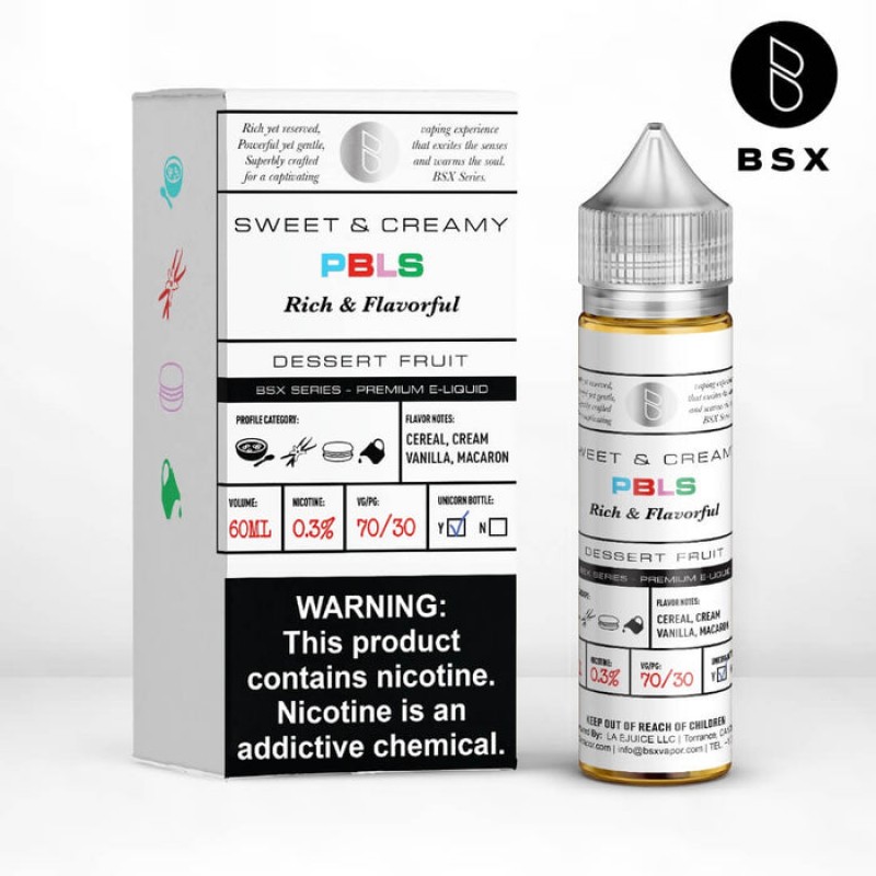 Glas BSX PBLS eJuice Glas BSX PBLS eJuice