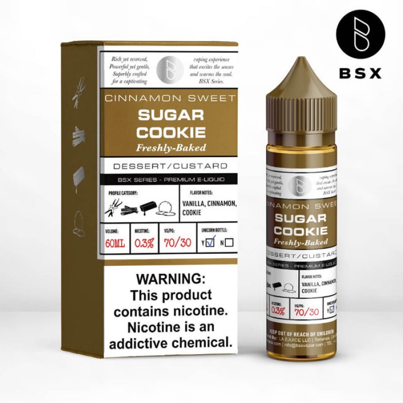 Glas BSX Sugar Cookie eJuice Glas BSX Sugar Cookie eJuice