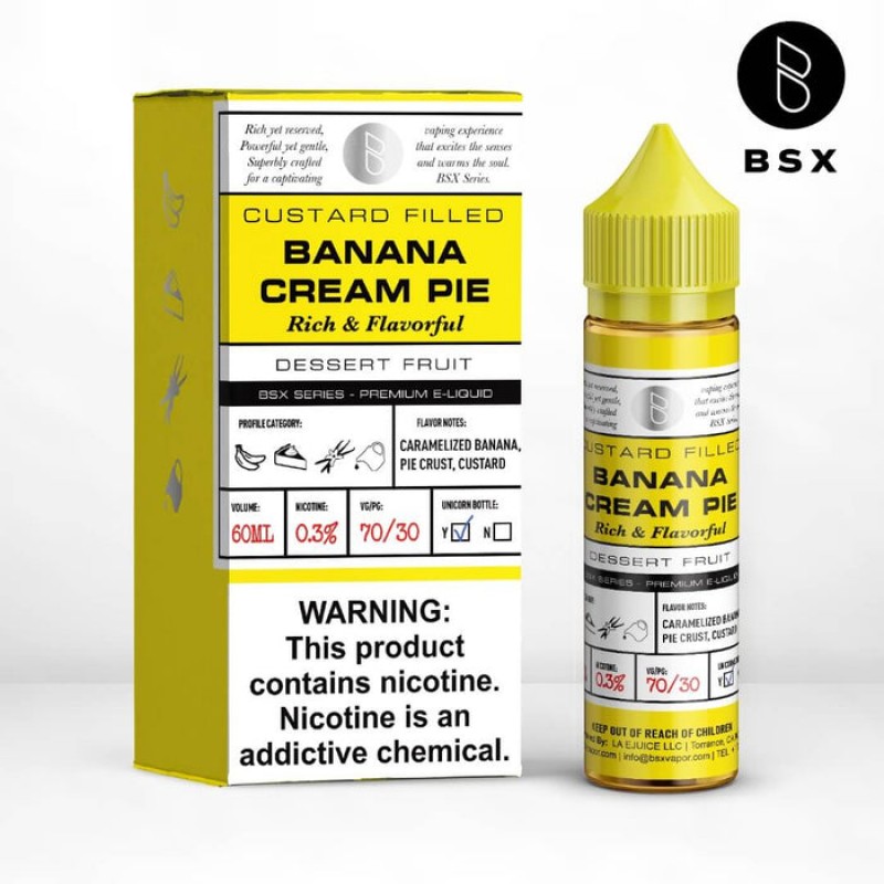 Glas BSX Banana Cream Pie eJuice Glas BSX Banana Cream Pie eJuice