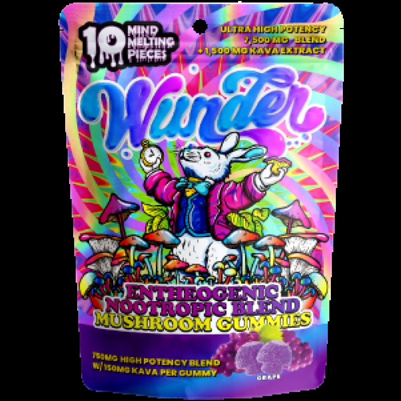 Wunder Hi Potency Mushroom + Kava Gummies