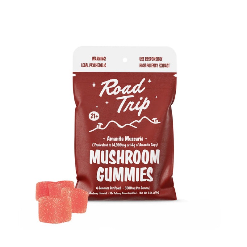 Road Trip Amanita Muscaria Mushroom Gummies
